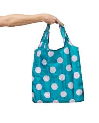 Recycled Nylon Fold Up Shopper Polka Dots